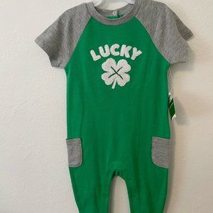 NWT Lucky St. Patrick's Day Romper Size 12m